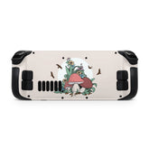 Mushroom Cute Steam Deck skin, Beige Color Kawaii Steam Deck Decal Full Wrap cover Vinyl 3m Sticker - Tackydesign